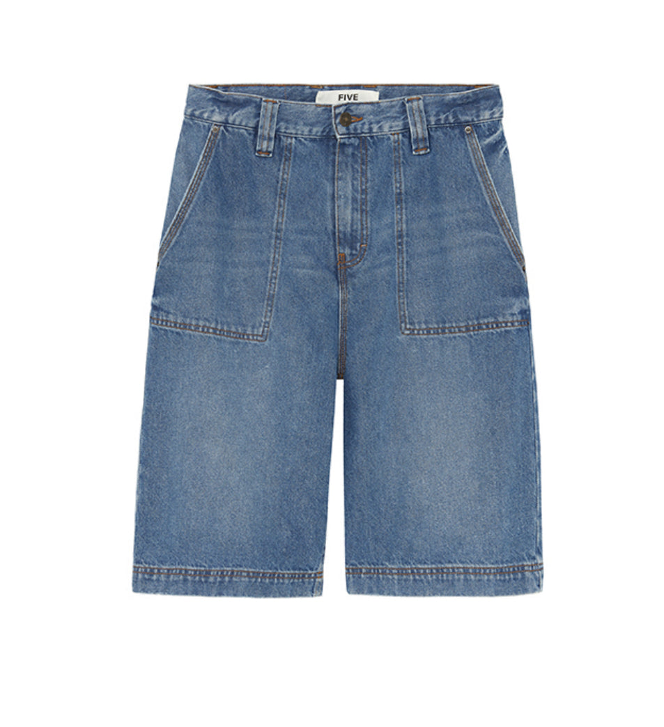 Short Sidonie medium blue