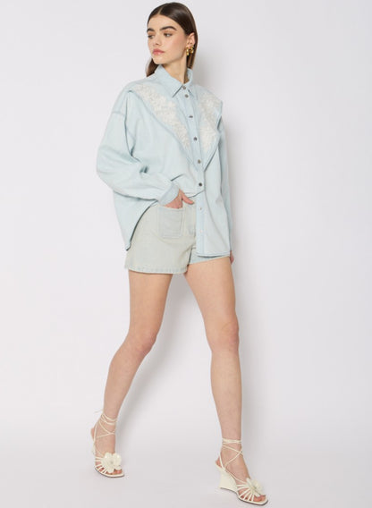 Chemise CHANNY BRODÉE FLEURS