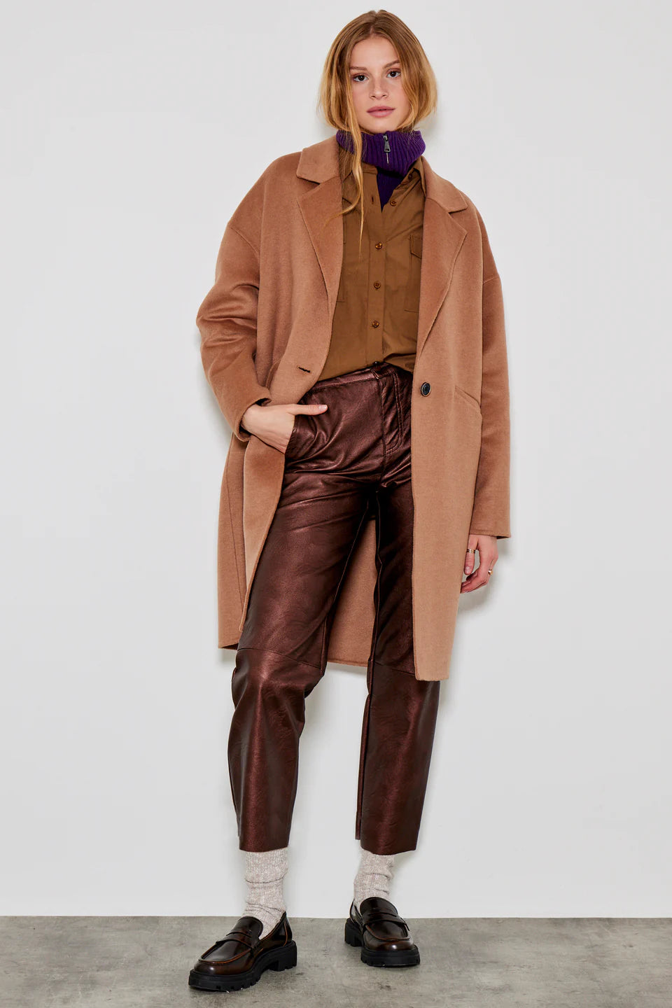 Manteau Malia camel