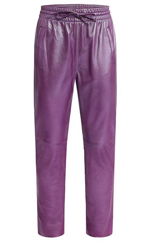 Jogging cuir violet